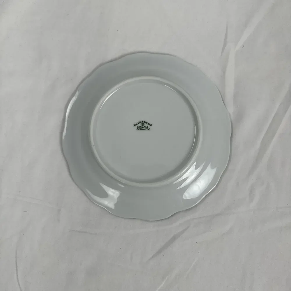 Set Of 8( 4-6” , 4-8”) JOHANN HAVILAND Bavaria Germany Plates Platinum Trim 53